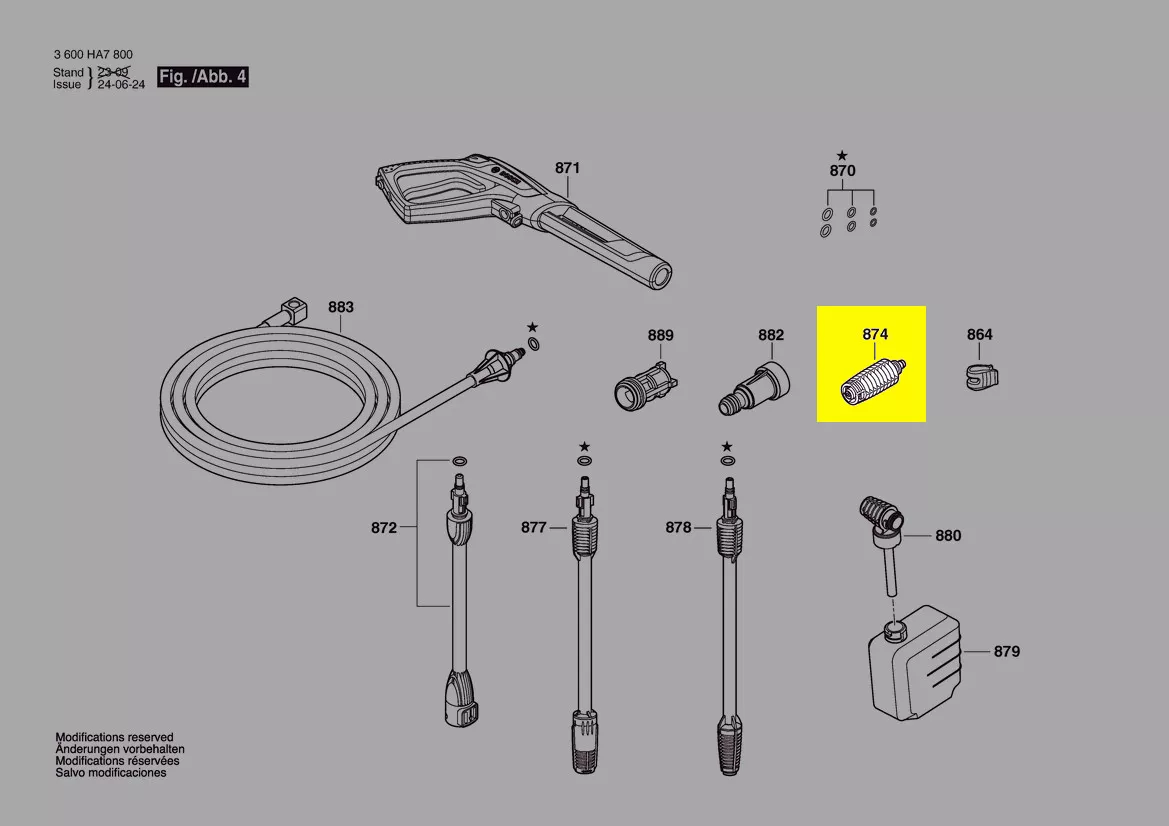 buse jet éventail réf. F 016 F05 496 Bosch